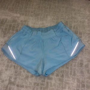 Teal Lululemon hotty hot shorts